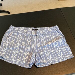 Blue Patterned Women's Shorts
